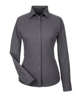 Devon & Jones® CrownLux Performance Ladies Tonal Mini Check Woven Shirt