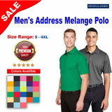 Devon & Jones® CrownLux Performance Men's Address Melange Polo