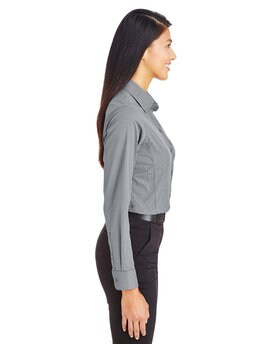 Devon & Jones® CrownLux Performance Ladies Tonal Mini Check Woven Shirt