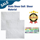 1 Yard Stats Sheer Soft Sheer Material