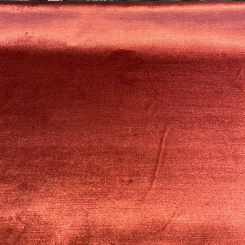 Waverly Velluto Polyester Velvet Fabric - Berry Red, Solid, 56" Width (1 Yard)