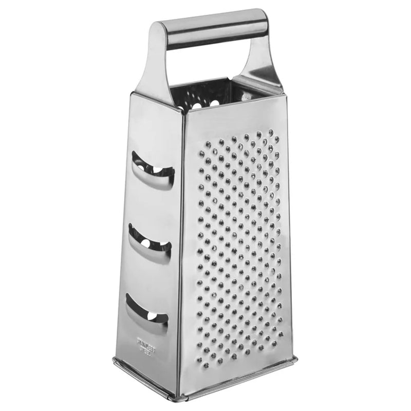Winco Cheese Grater Box Style - Tapered - Stainless Steel - 9" H.