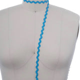 3 Yards Aqua Blue Ric Rac Ribbon Trim Decorative Zigzag Ribbon for Crafts & Sewing