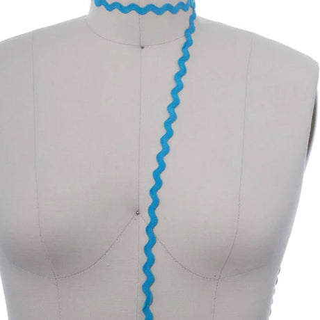 3 Yards Aqua Blue Ric Rac Ribbon Trim Decorative Zigzag Ribbon for Crafts & Sewing