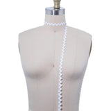 3 Yards White Mini Ric Rac Ribbon Trim Soft Pliable Zigzag for Sewing & Crafts