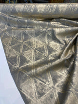 Weather Pattern Gold Leaf Gold Foil Knit Upholstery Fabric - Gold Leaf, 55" Width (1 Yard)