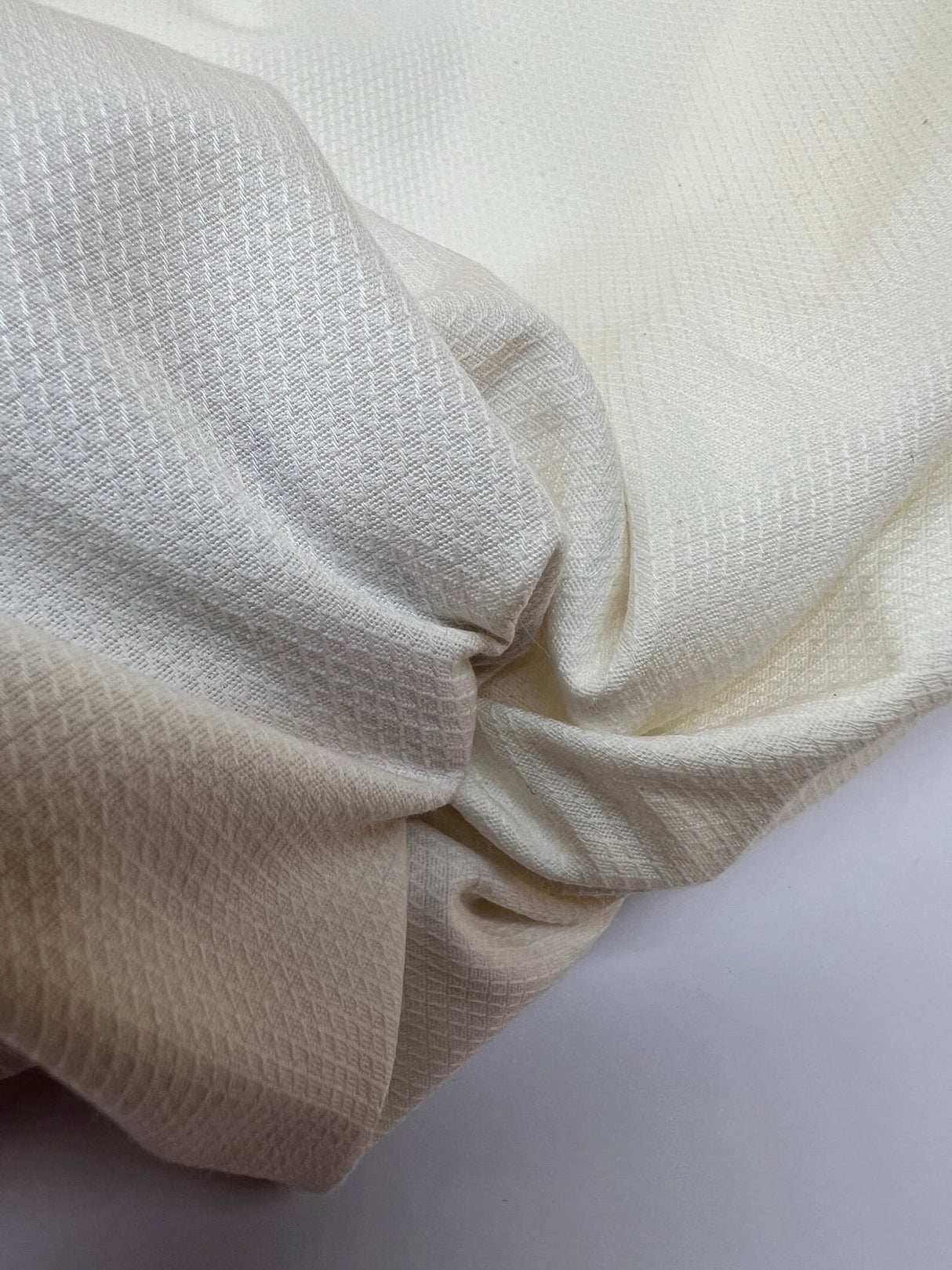 Cotton Polyamide Elastane Woven White