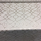 P/Kaufmann Burnished Tile Chintz Silver 100 Percent Cotton Fabric - Grey And Cream Tile Pattern, 54" Width (1 Yard)