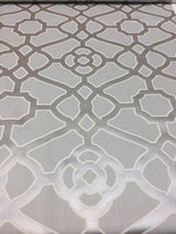 P/Kaufmann Burnished Tile Chintz Silver 100 Percent Cotton Fabric - Grey And Cream Tile Pattern, 54" Width (1 Yard)