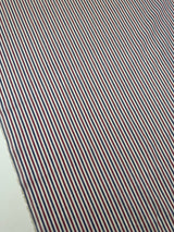 Cotton Twill Fabric Multicolour Stripes Herringbone