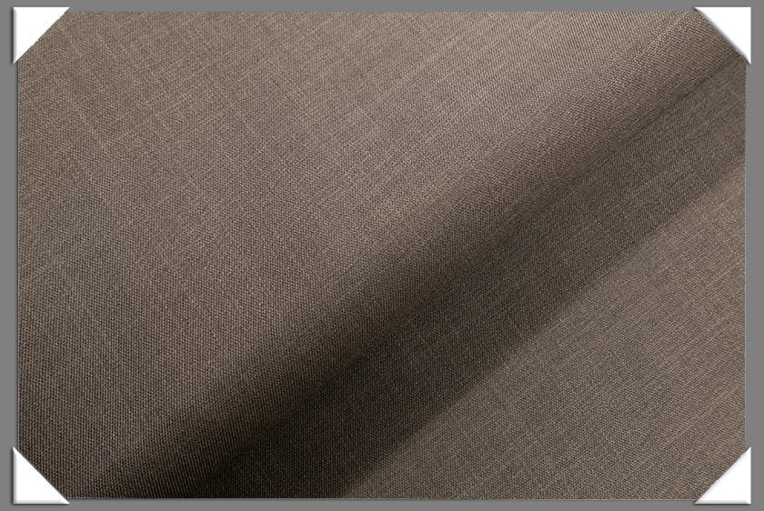 Dark Tan Vegan Sharkskin Polyester Fabric - Solid, 60" Width