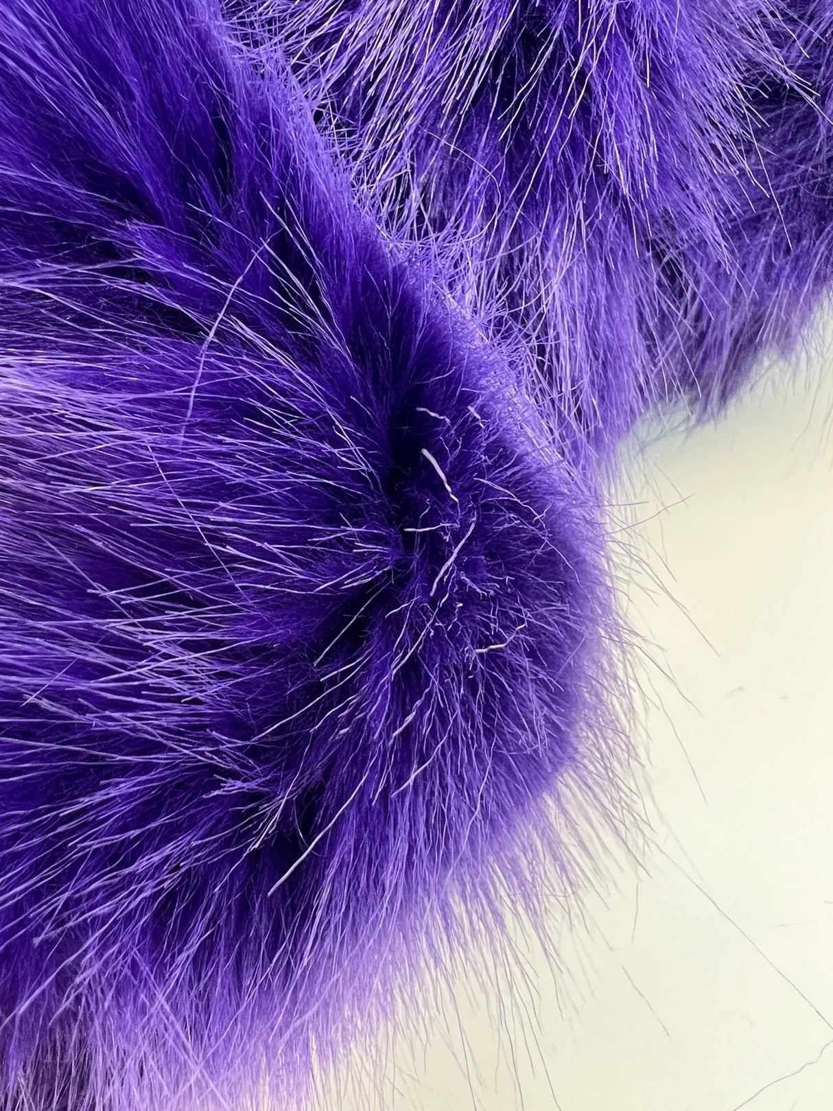 Acrylic Faux Fur Fabric Purple