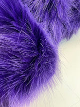 Acrylic Faux Fur Fabric Purple