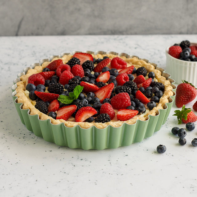 Nordic Ware Quice and Tart Pan with Removable Bottom, 7-1/2 Cup