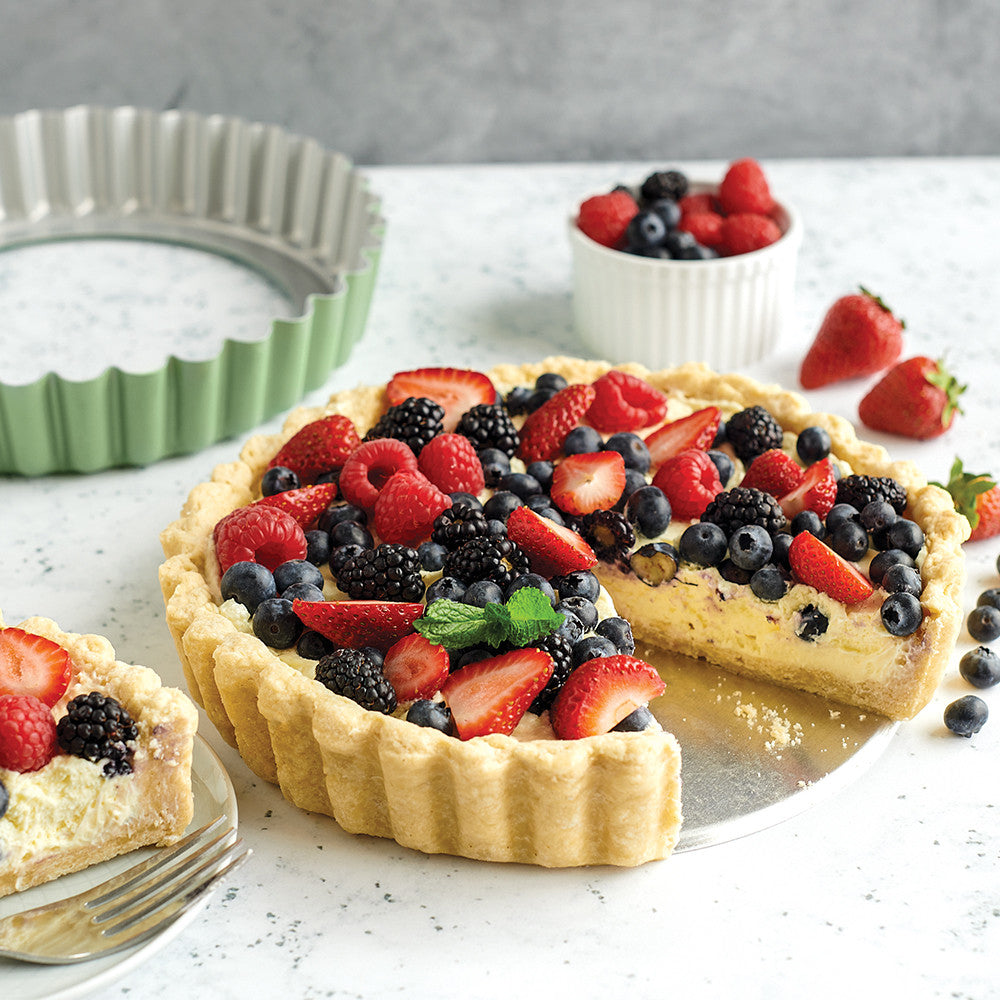 Nordic Ware Quice and Tart Pan with Removable Bottom, 7-1/2 Cup