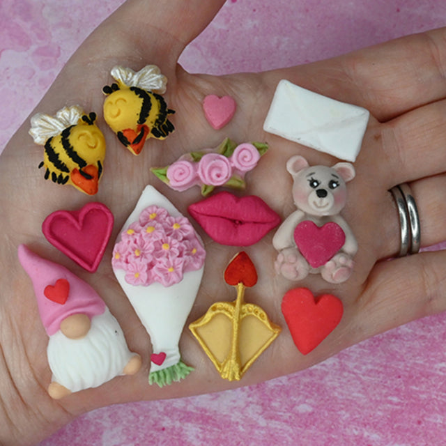 Karen Davies Sugarcraft Valentines Shapes Silicone Mold
