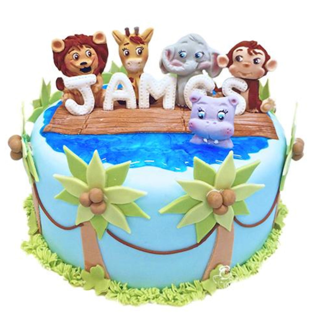 Karen Davies Sugarcraft Jungle Animals Silicone Mold