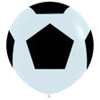 Latex Balloons Soccer Ball Fashion White 36 Inch