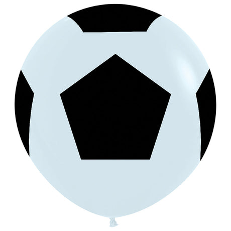 Latex Balloons Soccer Ball Fashion White 36 Inch
