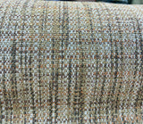 Harvest Rustic Chenille Tweed Upholstery Fabric - Beige, Rustic Gold, Orange Hints (By The Yard)