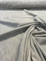 Calvin Linen Italian Drapery Upholstery Fabric - Gray Relic, 56" Width, Railroaded (1 Yard)
