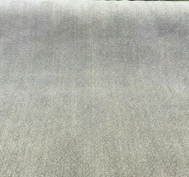 Calvin Linen Italian Drapery Upholstery Fabric - Gray Relic, 56" Width, Railroaded (1 Yard)