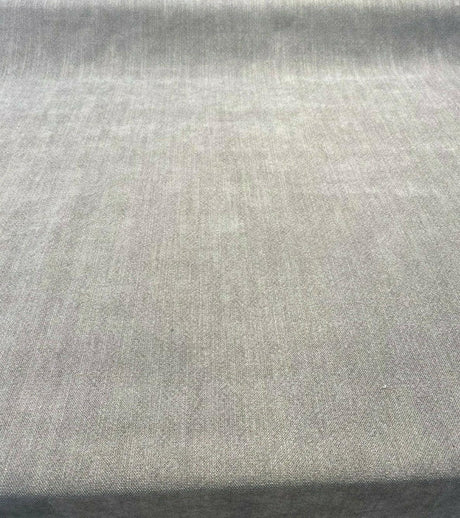 Calvin Linen Italian Drapery Upholstery Fabric - Gray Relic, 56" Width, Railroaded (1 Yard)