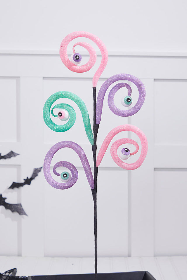 28” Eyeballs Spiral Curly Spray