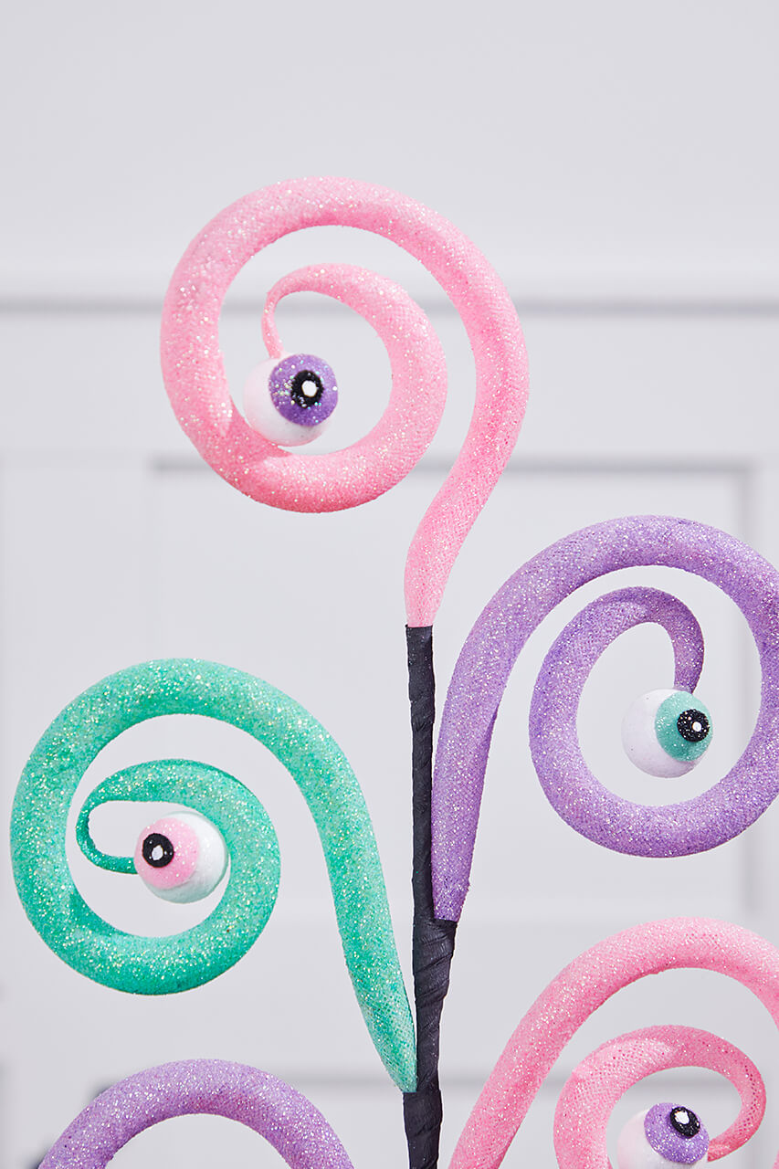 28” Eyeballs Spiral Curly Spray