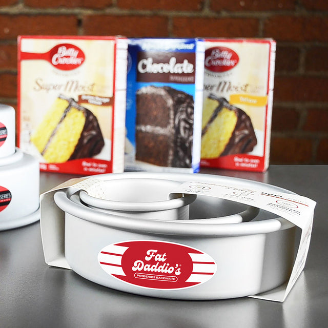 Fat Daddios Celebration Round Cake Set, 3 Piece