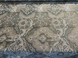 Barrow Chenille Upholstery Fabric - Thyme Green, Antique Green With Beige And Antique Gold Design, 56" Width (1 Yard)