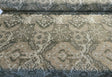 Barrow Chenille Upholstery Fabric - Thyme Green, Antique Green With Beige And Antique Gold Design, 56" Width (1 Yard)