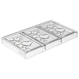 Silikomart Tritan TREASURE-T Heart Bar Chocolate Mold, 3 Cavities