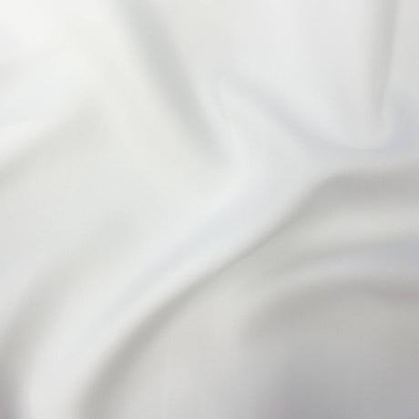 White Vegan Gabardine Polyester Fabric - White, 60" Width (1 Yard)