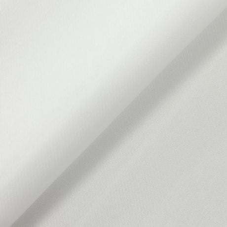 White Vegan Gabardine Polyester Fabric - White, 60" Width (1 Yard)