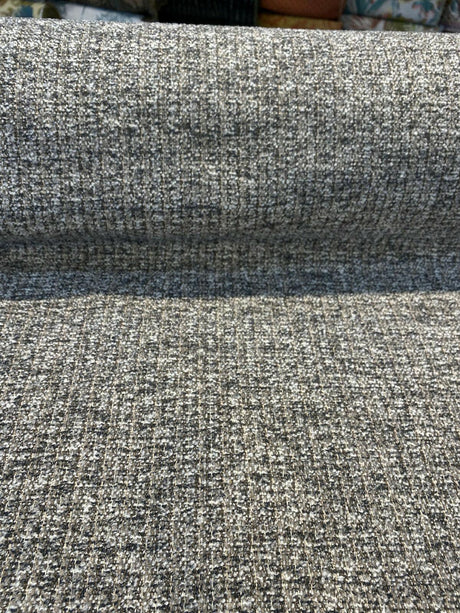 Splendor Pewter Tweed Chenille Upholstery Fabric - Pewter Tweed, 56" Width (1 Yard)