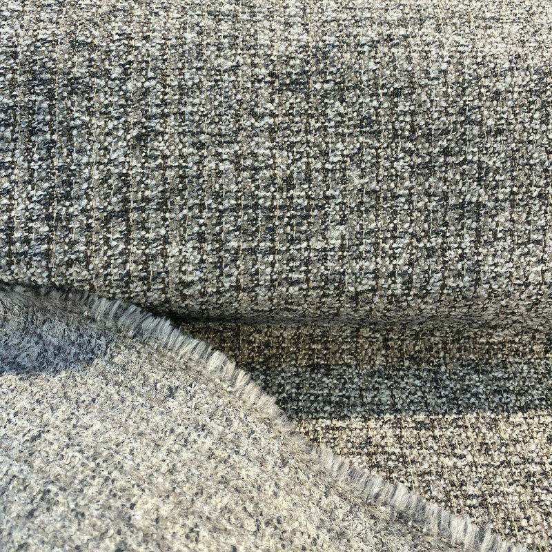 Splendor Pewter Tweed Chenille Upholstery Fabric - Pewter Tweed, 56" Width (1 Yard)