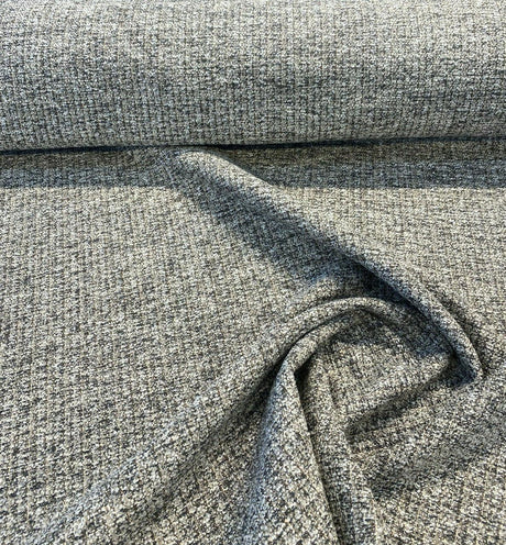 Splendor Pewter Tweed Chenille Upholstery Fabric - Pewter Tweed, 56" Width (1 Yard)