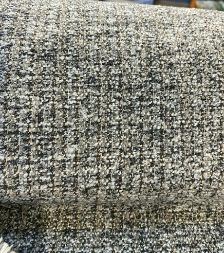 Splendor Pewter Tweed Chenille Upholstery Fabric - Pewter Tweed, 56" Width (1 Yard)