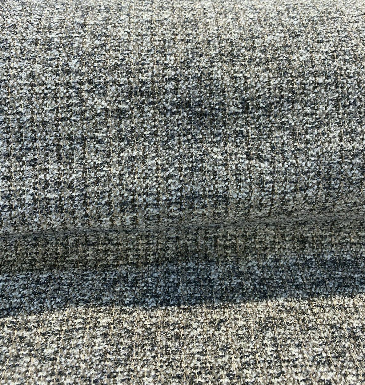 Splendor Pewter Tweed Chenille Upholstery Fabric - Pewter Tweed, 56" Width (1 Yard)