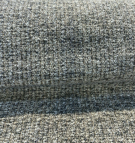 Splendor Pewter Tweed Chenille Upholstery Fabric - Pewter Tweed, 56" Width (1 Yard)