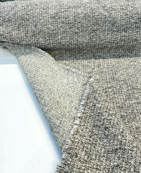 Splendor Pewter Tweed Chenille Upholstery Fabric - Pewter Tweed, 56" Width (1 Yard)