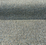 Riley Blue Pacific Chenille Upholstery Fabric - Dark Gray With Blue Hints, 56" Width (1 Yard)