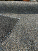 Riley Blue Pacific Chenille Upholstery Fabric - Dark Gray With Blue Hints, 56" Width (1 Yard)