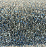 Riley Blue Pacific Chenille Upholstery Fabric - Dark Gray With Blue Hints, 56" Width (1 Yard)