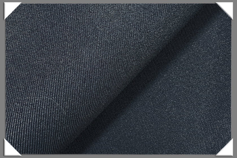 Navy Vegan Gabardine Polyester Gabardine Fabric - Navy, 60" Wide