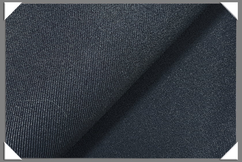 Navy Vegan Gabardine Polyester Gabardine Fabric - Navy, 60" Wide