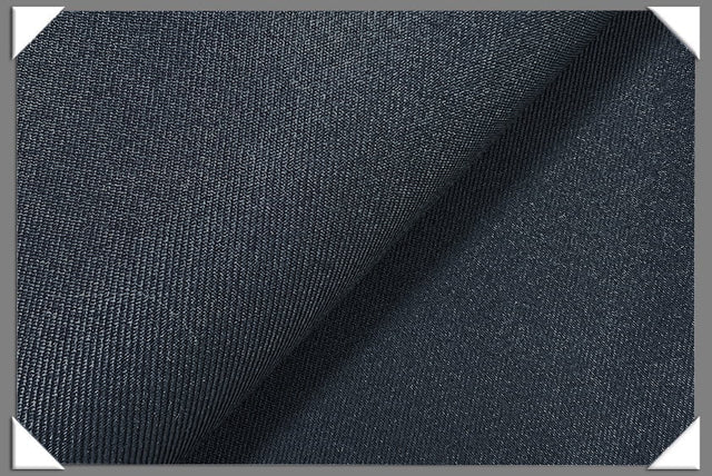 Navy Vegan Gabardine Polyester Gabardine Fabric - Navy, 60" Wide