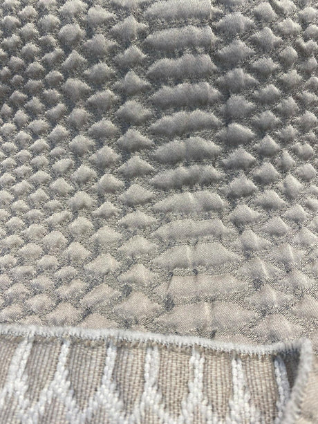 Cobra Phantom Jacquard Matelasse Fabric - Snake Skin Design, 56" Width (1 Yard)