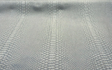 Cobra Phantom Jacquard Matelasse Fabric - Snake Skin Design, 56" Width (1 Yard)